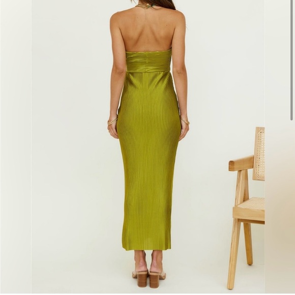 NWT Hello Molly Chase the Blues Midi Midi Dress (Green) - Picture 9 of 9